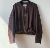 Suede Blouson Jacket