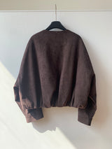 Suede Blouson Jacket