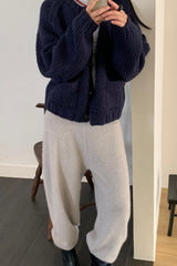 Raccoon Knit Pants, women's raccoon wool knit pants