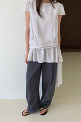 Layered Peplum Blouse