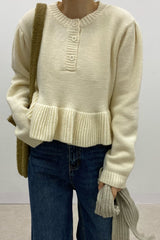 Peplum Knit Pullover