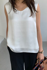 Silky Double Layer Blouse