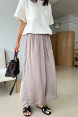 Satin Skirt Pants