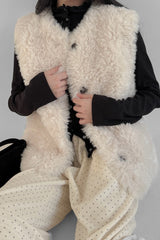 Soft Faux Fur Vest Jacket