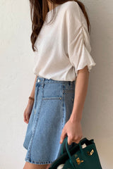 Yoru Shirring Blouse