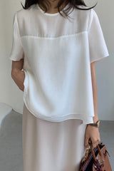 Studio Modal Tiered Blouse