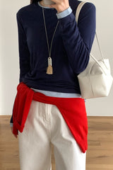 Tencel Stretch Layered Tee