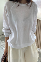 Linen Raglan Tee