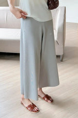 Crop Knit Wide Pant