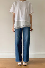 Asymmetric Lace Tee