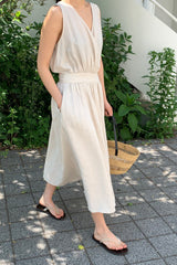 Linen Wrap Dress