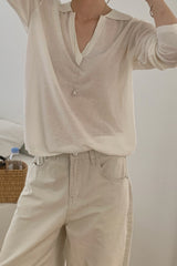 Collar Loose Knit
