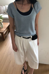 Built-In Inner Scoop Knit Top