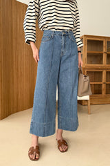 Wide Hem Stitch Jeans