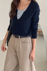 Contrast Wool Knit