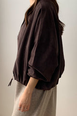 Suede Blouson Jacket