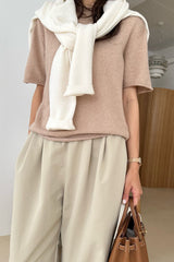 Fine Wool Short Slv Knit