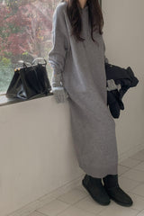 Soft Knit Hoodie Dress
