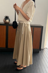 Architectural Stitched Pleat Skirt