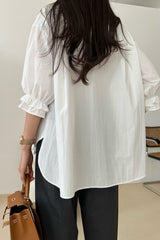 Double Ruffle Blouse