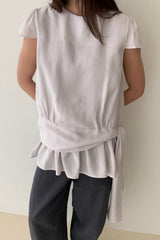 Layered Peplum Blouse