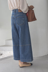 Back Seam Crop Denim