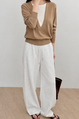 Curved Banding Pants