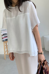 Studio Modal Tiered Blouse