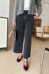 Straight Charcoal Denim