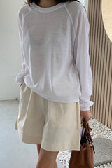 Linen Raglan Tee