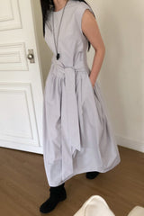 Gathered Tie Front Maxi