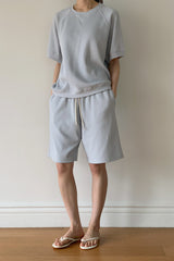 Waffle Short Sleeve Top