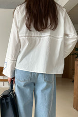 Heart Embroidery Blouse