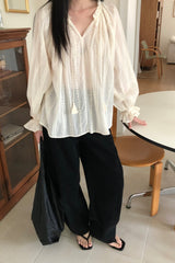 Boho Ruffle Blouse