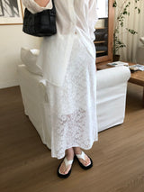 Floral Lace Maxi Skirt