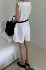 Clean Line Linen Romper
