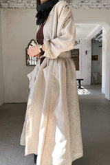 Natural Linen Robe