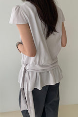 Layered Peplum Blouse