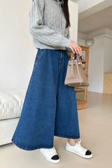 Denim Flare Skirt