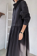 Soft Stitch Shirt Dress