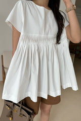 Cross Pintuck Blouse