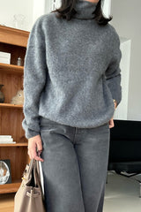Whole Garment Turtleneck Sweater
