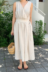 Linen Wrap Dress