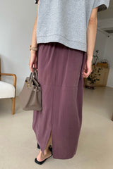 Cocoon Drawstring Midi Skirt