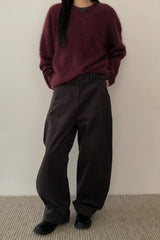 Premium Brushed V-neck Knit