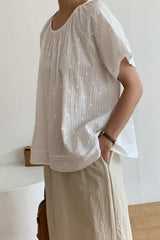 Lace Stitch Embroidered Blouse