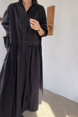 Soft Stitch Shirt Dress