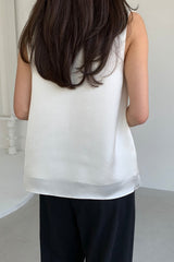 Silky Double Layer Blouse