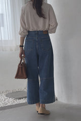 Back Seam Crop Denim
