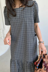 Check Square Dress